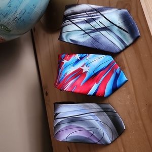 Jerry Garcia abstract art silk ties